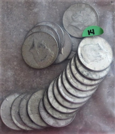 $10-40% Silver Kennedy Half Dollars