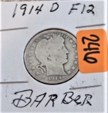 1914-D Barber Quarter