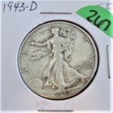 1943-D Walking Liberty Half Dollar
