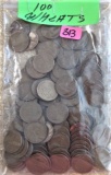 100 Wheat Cents