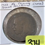 1922 Large Cent Great Britian
