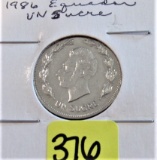 1986 Ecuador Coin