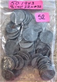 50 1943 Lincoln Cents