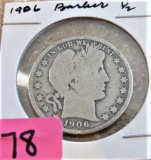 1906 Barber Half Dollar