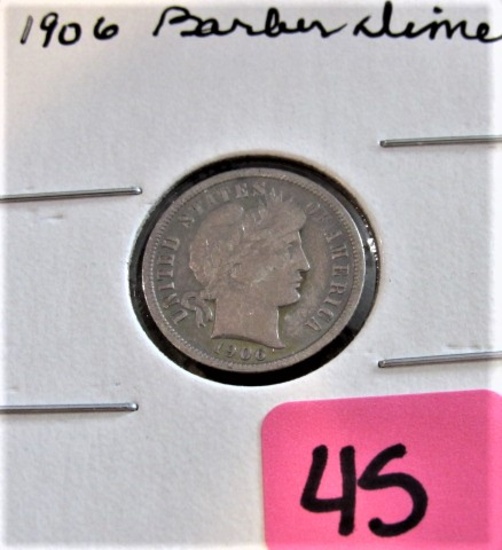 1906 Barber Dime