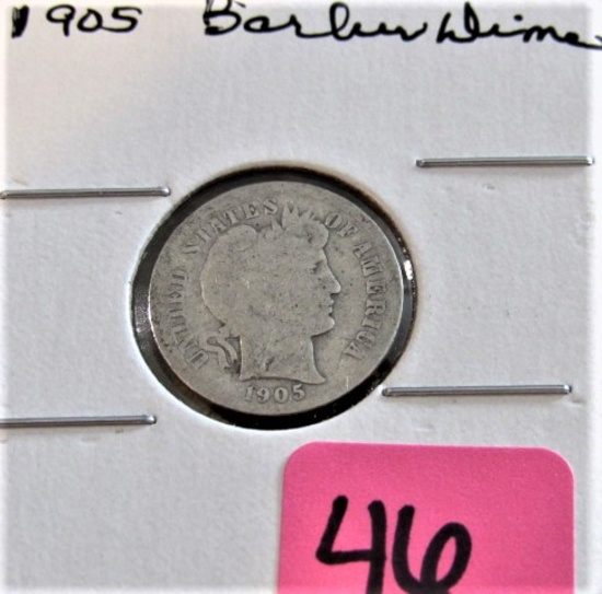 1905 Barber Dime