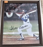 Hank /Aaron Signed Photo 8x10 Matted Display