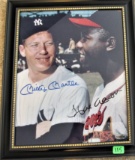 Mantle/Aaron Signed Photo 8x10 Matted Display