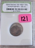 Roman Empire 330 A.D. Graded Coin