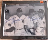 Dimaggio/Mantle/Ford/Martin Signed Photo 8x10 Matted Display