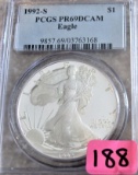 1992-S American Eagle Silver Dollar