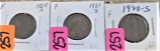 1920-S, 21-S, 23-S Lincoln Cents