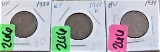 1933, 33-D, 34 Lincoln Cents