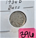 1934-D Buffalo Nickel