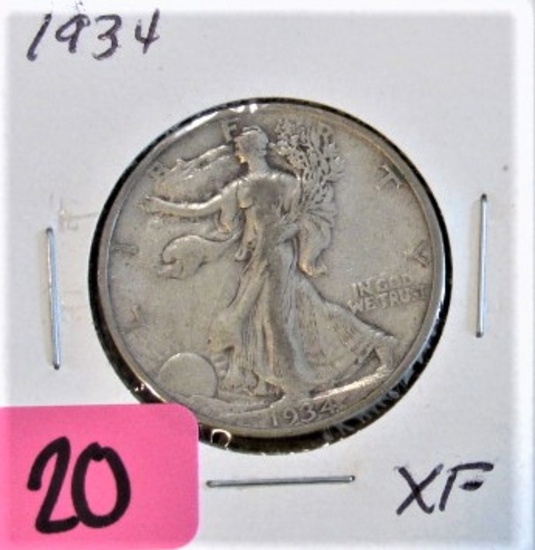 1934 Walking Liberty Half