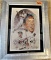 Original 5x7 Framed Photo Joe DiMaggio Signed