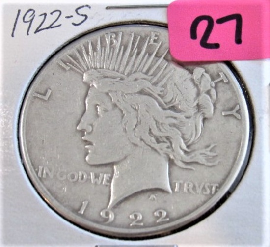 1922-S Peace Dollar