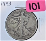 1943 Walking Liberty Half