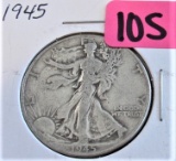 1945 Walking Liberty Half