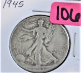 1945 Walking Liberty Half