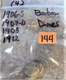 (4) Barber Dimes