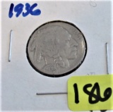 1936 Buffalo Nickel