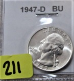 1947-D Washington 25C BU