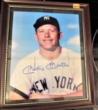 Mickey Mantle Original Signed Photo 8x10 Matted Display