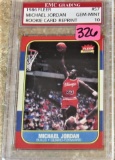 Michael Jordan Reprint Rookie Graded Card