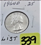 1964-D Washington Quarter