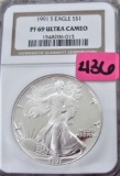 1991-S Proof Silver Eagle