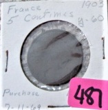 1903 French Coin