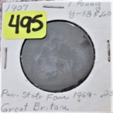 1907 Great Britain Penny