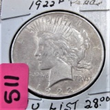 1922-P Peace Dollar