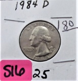 1984-D Washington Quarter