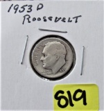 1953-D Roosevelt Dime