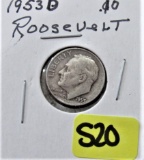 1953-D Roosevelt Dime