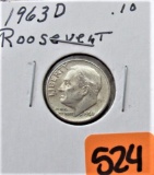 1963-D Roosevelt Dime