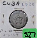 1920 Cuba Coin