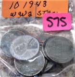 (10) WW2 Steel Cents