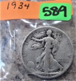 1934 Walking Liberty Half