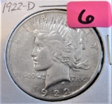 1922-D Peace Dollar