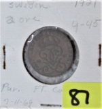 1921 Swede Coin