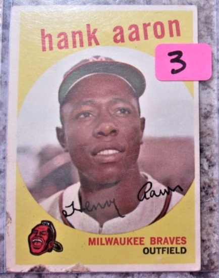 Topps 1959 Hank Aaron #380