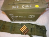 7.62 mm ball F4 in stripper clip in bandoleers - 200 rds