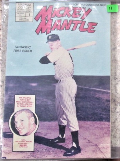 1991 Vintage Mickey Mantle Comic Book