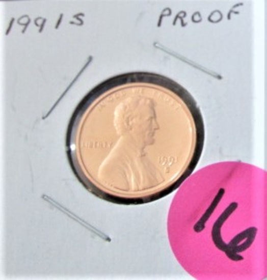 1991-S Cent Proof