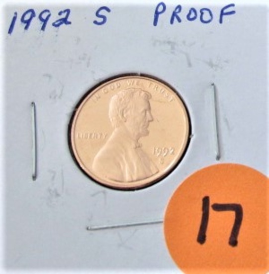 1992-S Cent Proof