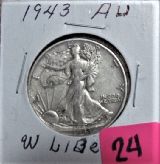 1943 Walking Liberty Half