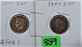1902, 1900 Indian Head Cents